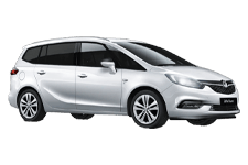 Car Hire Leek - Vauxhall Zafira 5 + 2 - Minibus hire Leek